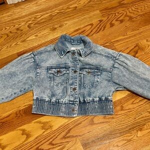 Hollister Cropped Denim Jacketet